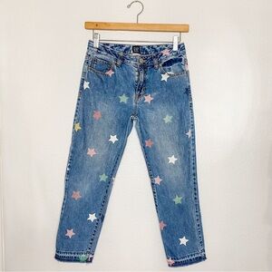 Gap Denim Girls 12 Regular Girlfriend Jeans with Star Print